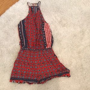 LF orange romper, super cute on! LF size 8